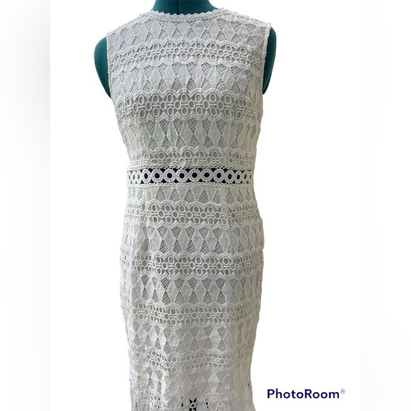Lulus Dresses & Skirts - Lulu's Kenna White Crochet Lace Sleeveless Dress
